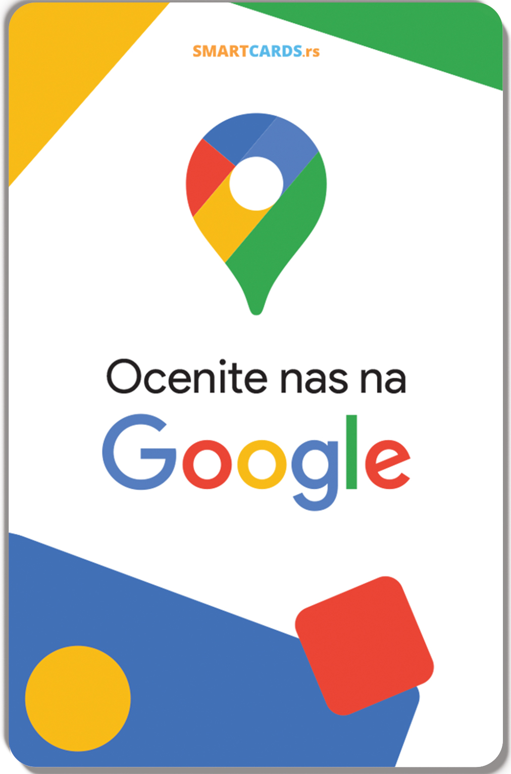 Digitalna NFC kartica za google recenzije